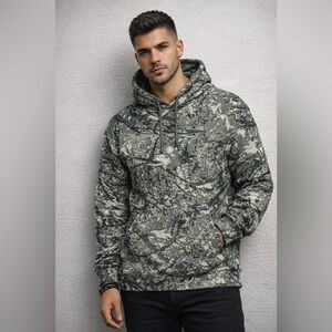 Aeropostale Olive Camo Hoodie